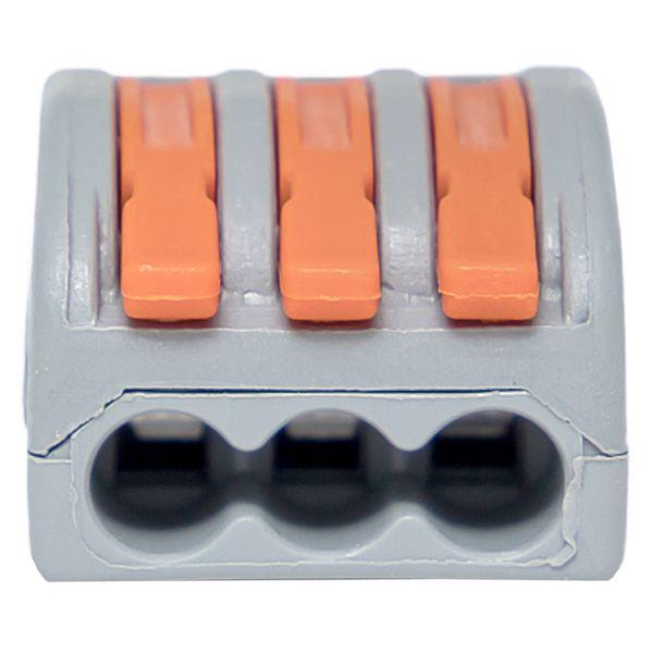 Клемма СМК 222-413 с рычагом 3 отверстия блистер (20шт.) EKF plc-smk-413b-20