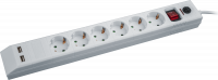 Фильтр сетевой NSP-USB-06-180-ESC-3x1 6 гнезд (1.8м) Navigator Group 71864 19608