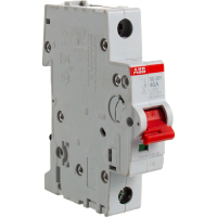 Рубильник однополюсный SD201 40A рычаг красный ABB 2CDD281101R0040