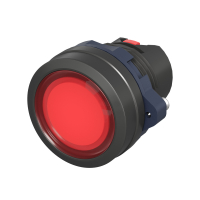 Головка кнопки плоская прозрачная без фиксации, красная DKC M22P-FMLRP
