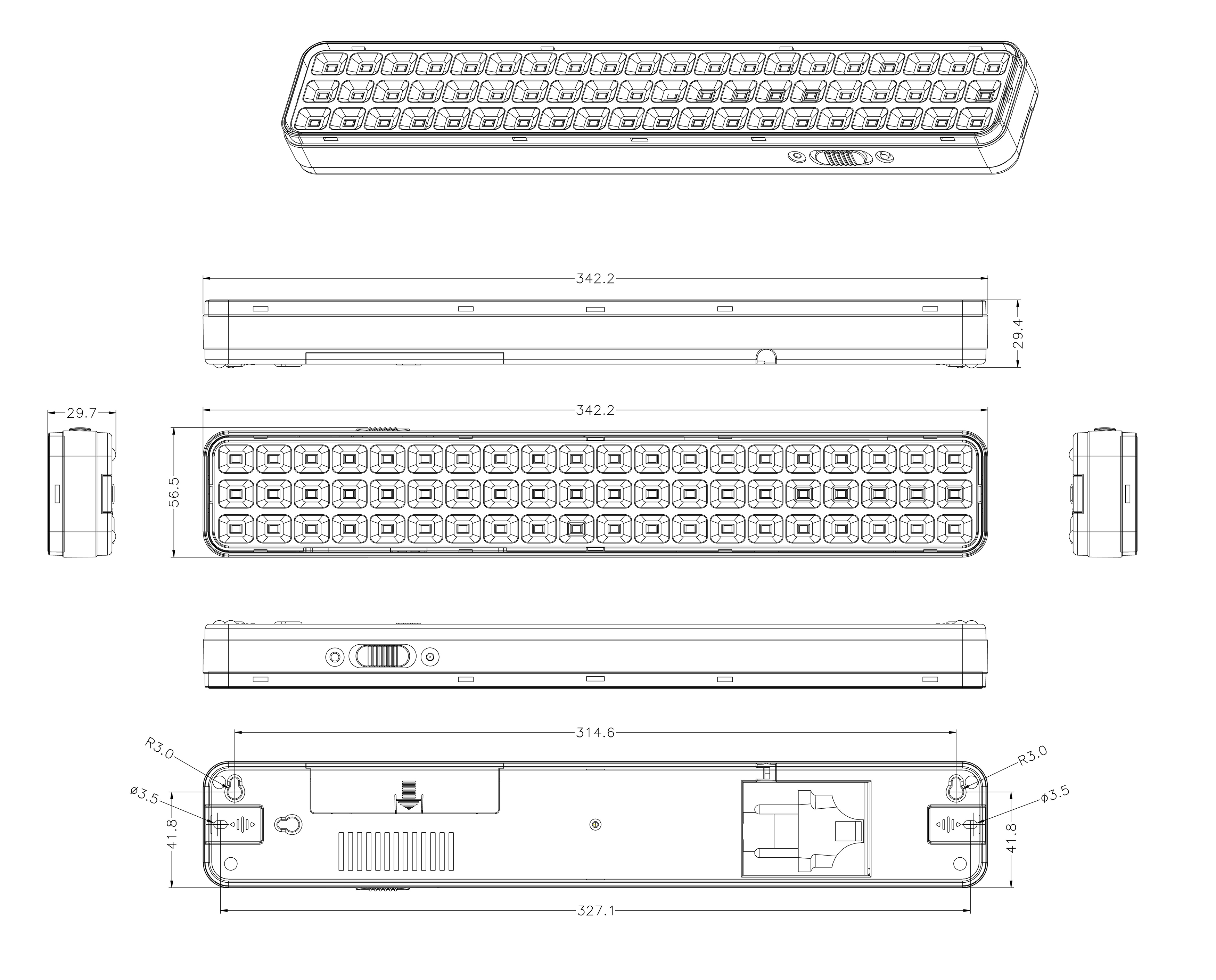 Светильник светодиодный аварийный постоянный DBA-106-0-20 60LED 6ч IP20 (24/864) ЭРА Б0044399