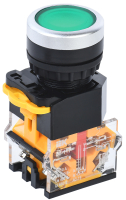 Кнопка D8-11T d=22мм 1з+1р с фиксацией зеленая IEK BBT30-11T-3-21-K06