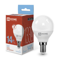 Лампа светодиодная LED-ШАР-VC 14Вт 230В E14 6500K 1330Лм IN HOME IN-HOME 4690612047850