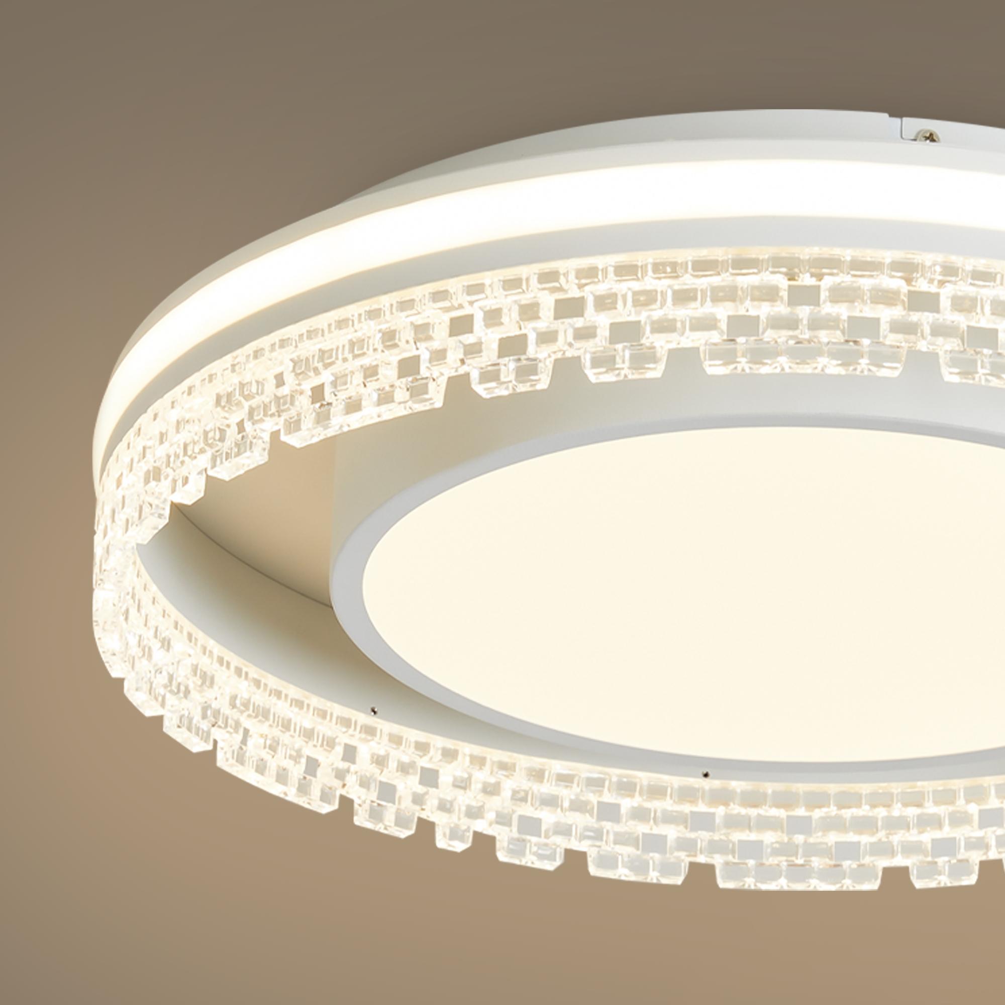 Светильник потолочный Lulla LED 100W 7810Лм 3000-6000К IP20 Белый Freya FR6153CL-L95W