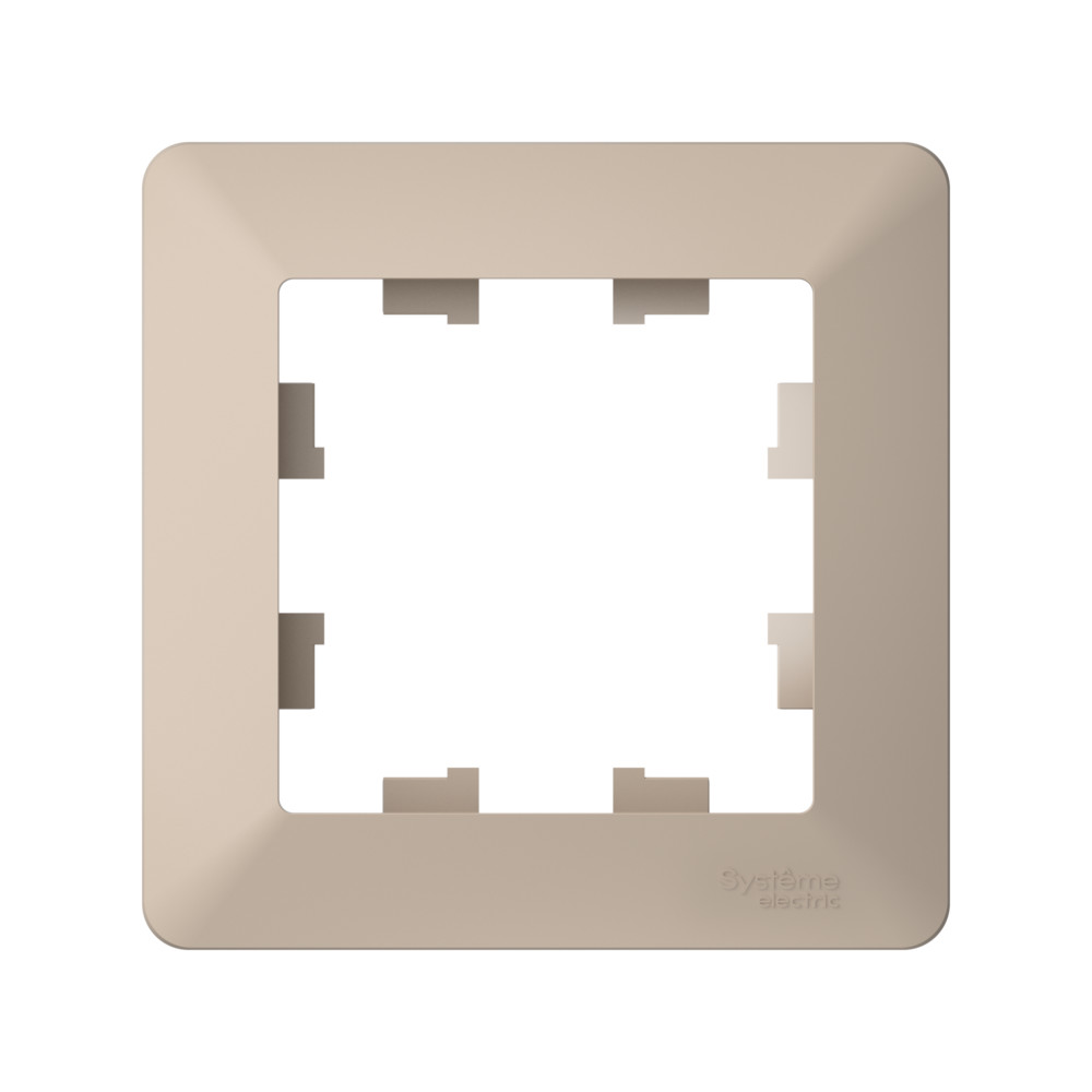 ATLASDESIGN AIR 1-постовая РАМКА, ПЕСОЧНЫЙ/дымчатый белый Systeme Electric ATN221201