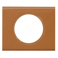Рамка, однопостовая, кожа карамель Legrand 069421