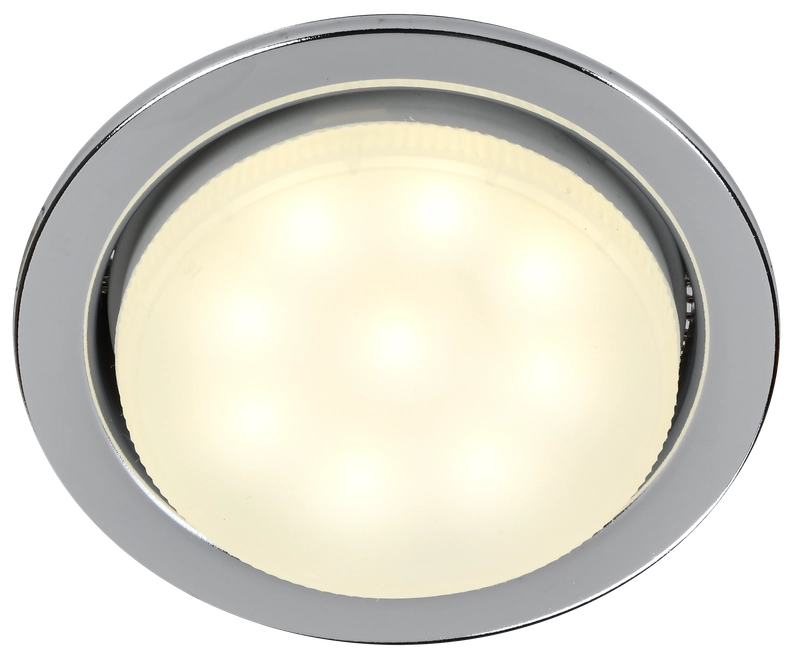 LIGHTING Светильник 4114 встраиваемый под лампу GX53 хром IEK LUVB0-GX53-1-K23