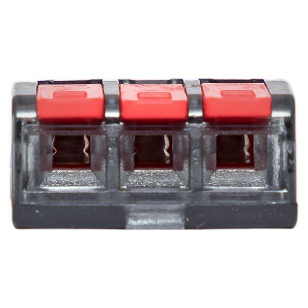 Клемма СМК 221-413 с рычагом 3 отверстия блистер (20шт.) EKF plc-smk-221-413b-20