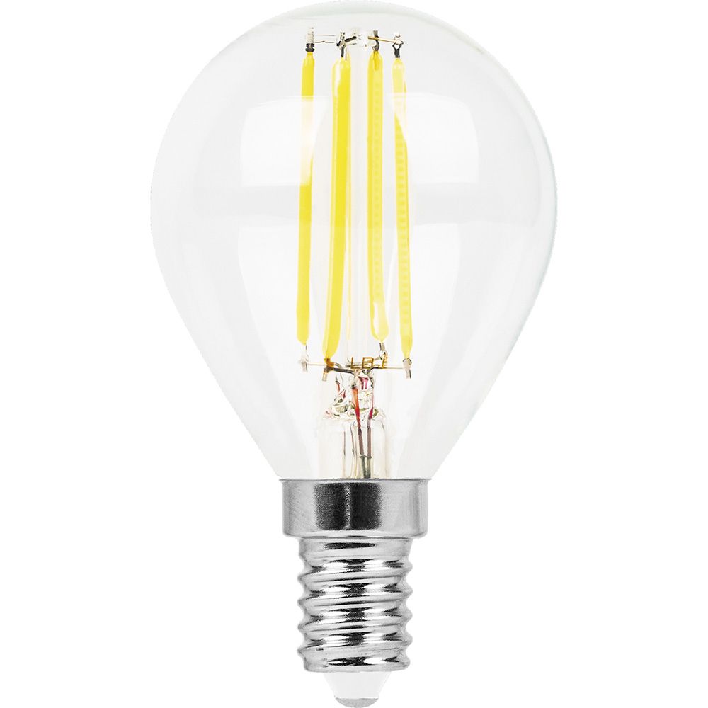 Лампа светодиодная LED 11вт Е14 белый шар FILAMENT FERON LB-511 38014
