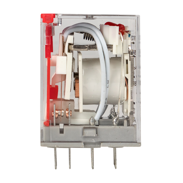 Реле промежуточное с кнопкой и мех. Индикацией RPAt 22/4 5A 230В AC AVERES EKF rpat-22-4-230AC