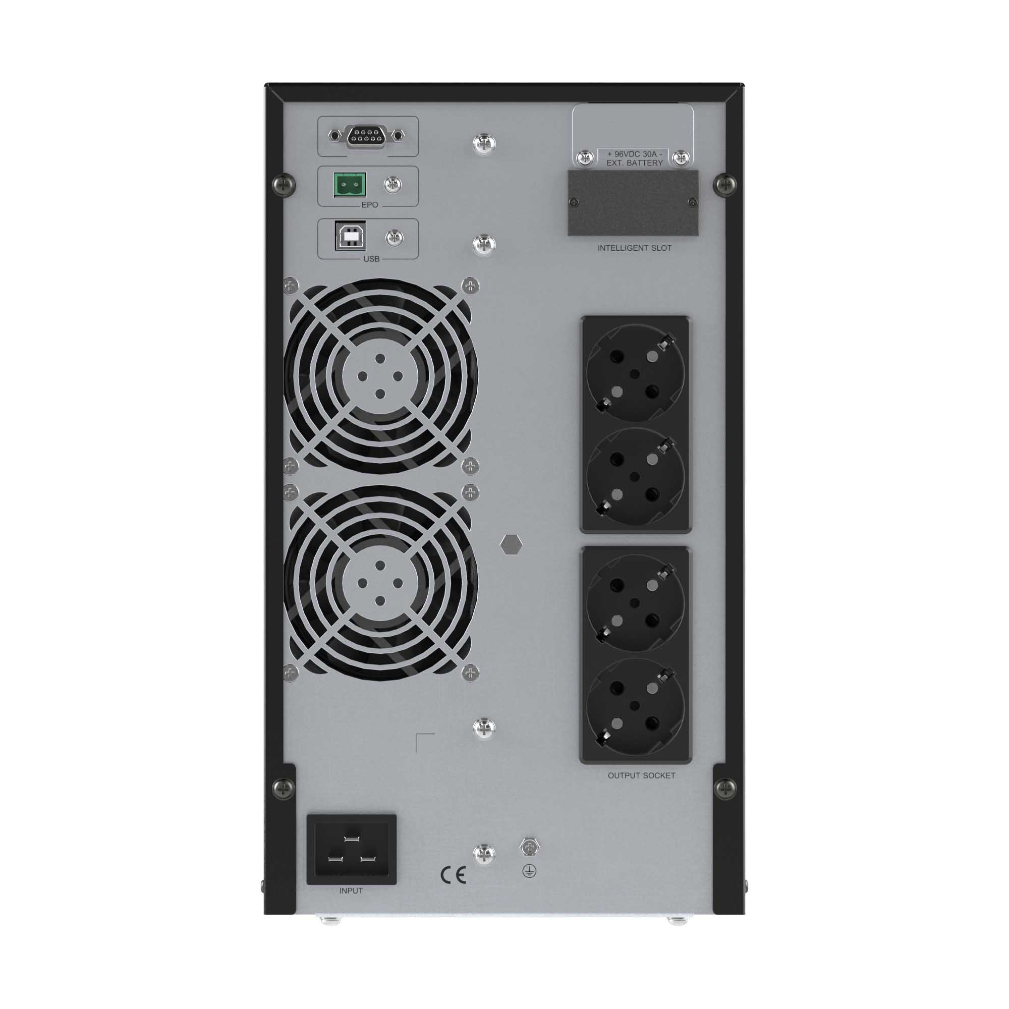 Источник бесперебойного питания Online, Small Tower, 3000 ВА/2700 Вт, 1/1, 4xSchuko, EPO, USB, RS-232, RJ45,  з/у 1А, 8x7Ач DKC SMALLT3A10S