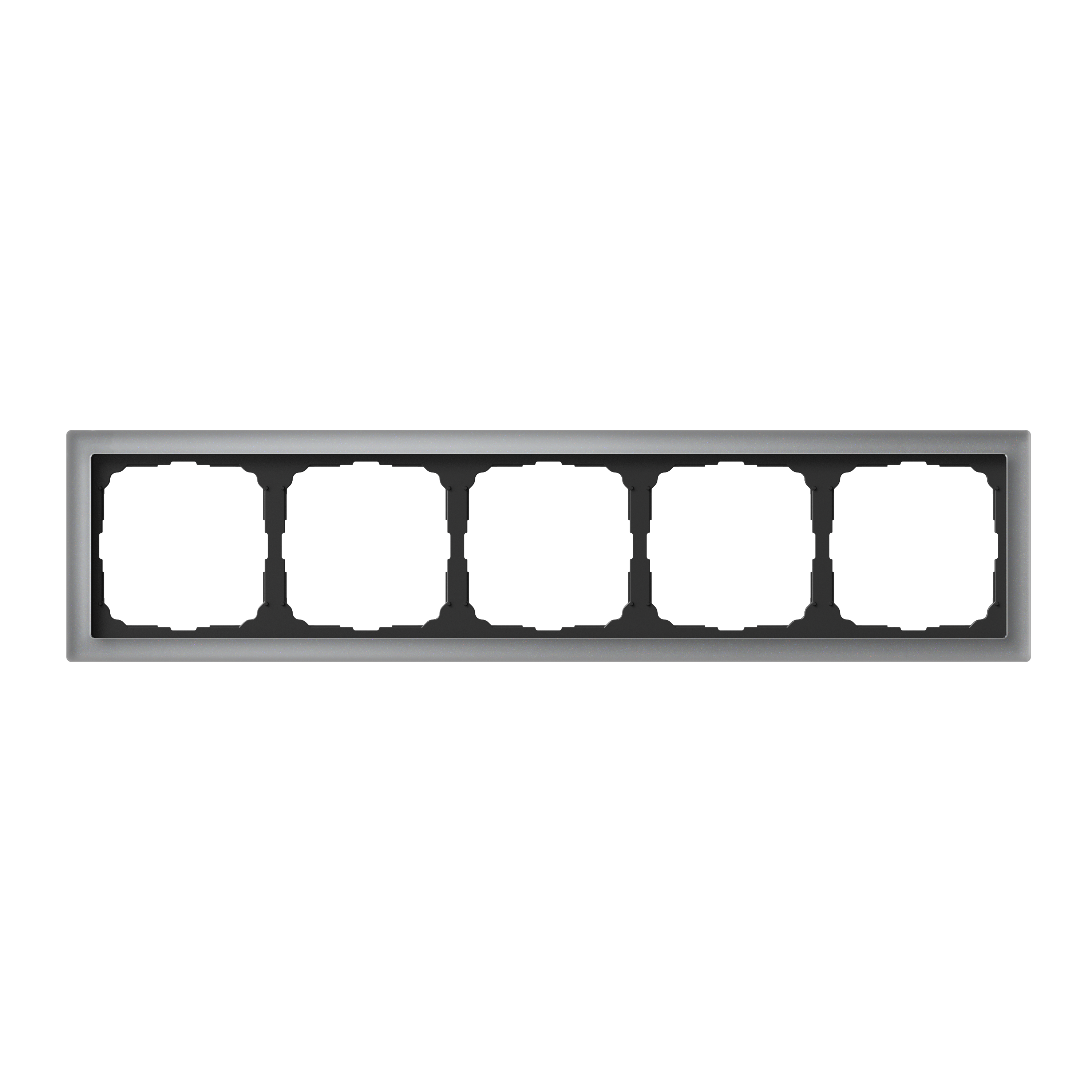 ARTGALLERY PURE 5-постовая РАМКА, ОРГАНИЧЕСКОЕ СТЕКЛО АЛЮМИНИЙ Systeme Electric GAL320305