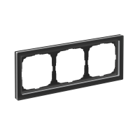 ARTGALLERY PURE 3-постовая РАМКА, МАТОВОЕ ОРГАНИЧЕСКОЕ СТЕКЛО ЧЕРНЫЙ Systeme Electric GAL331003