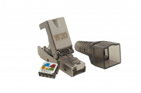 Коннектор 8P8C STP 6A (RJ-45) безынструментальный SUPRLAN 10-0240