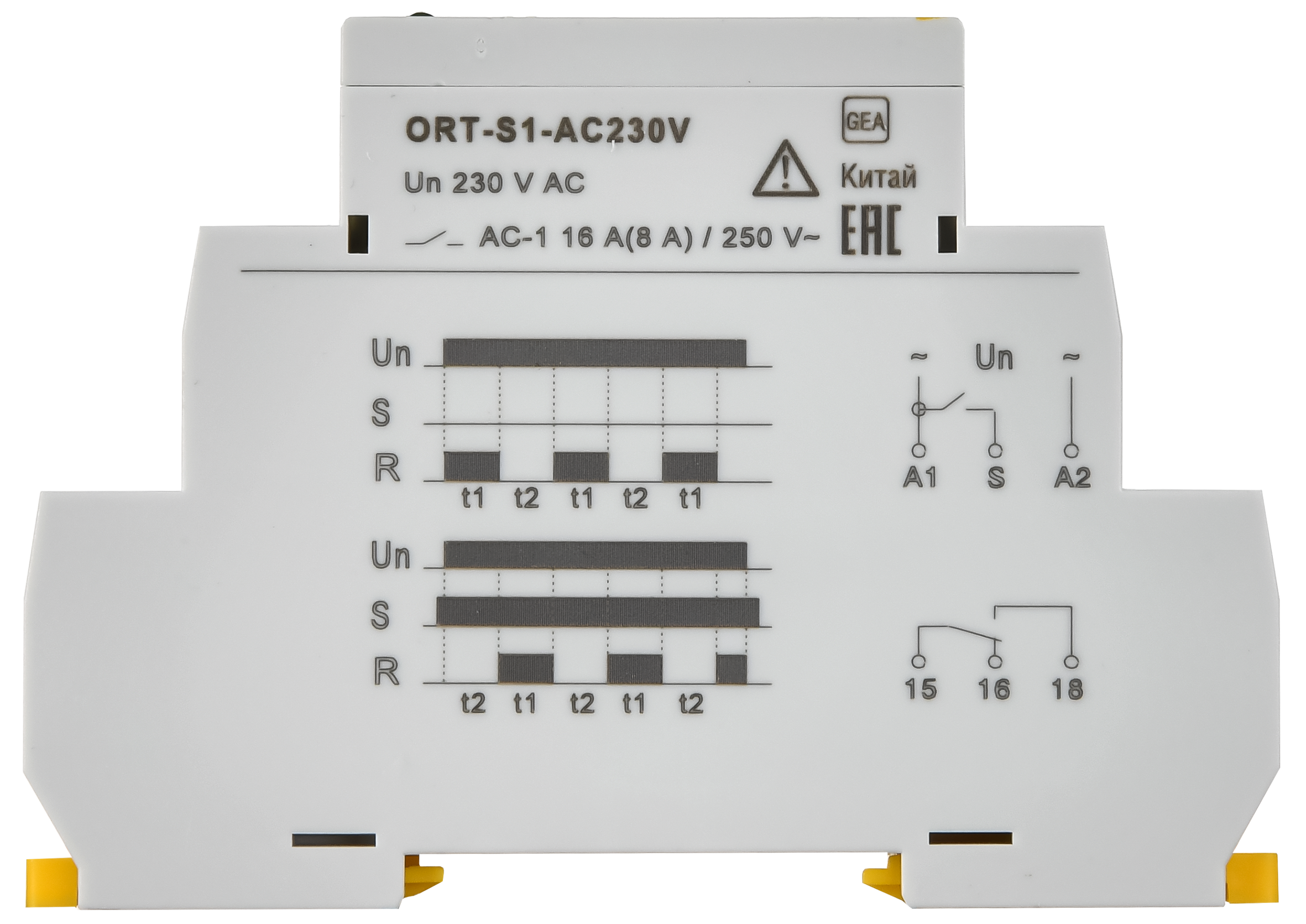 Реле циклическое ORT. 1 конт. 230 В AС ONI ORT-S1-AC230V