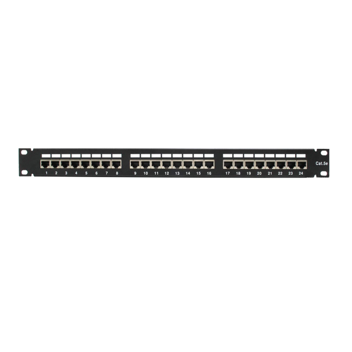 Патч-панель 19'. 24 порта RJ-45. FTP. Cat.5e. 1U SUPRLAN 10-0402