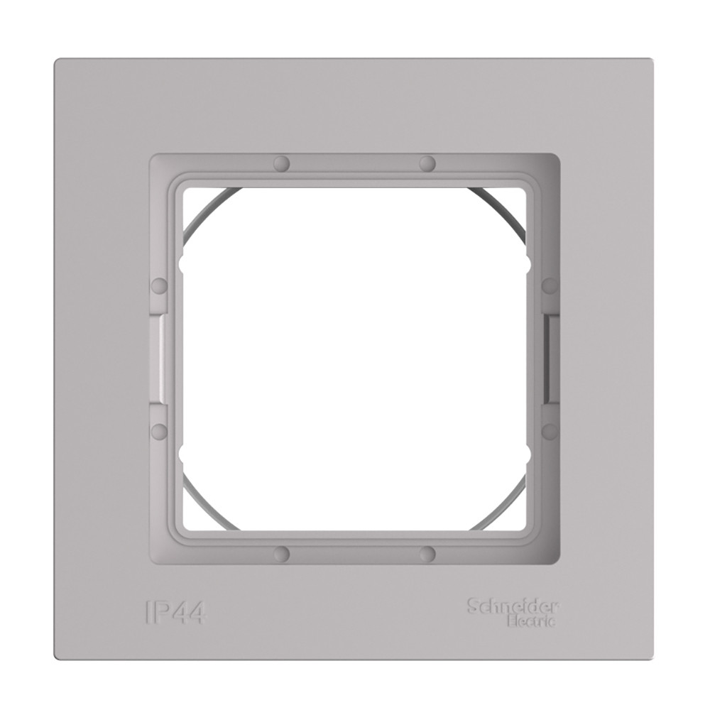 ATLASDESIGN AQUA рамка однопостовая IP44, АЛЮМИНИЙ Systeme Electric ATN440301