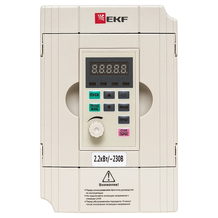 Преобразователь частоты 2.2/4кВт 3х400В VECTOR-100 EKF VT100-2R2-3B