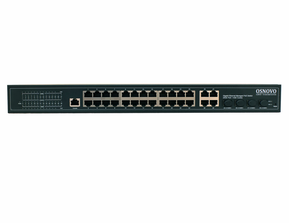 Коммутатор управляемый L2 28 портов Combo/SFP  10 100 1000 Мб/с PoE 400Вт SC&T SW-8244/L(400W) 00013258