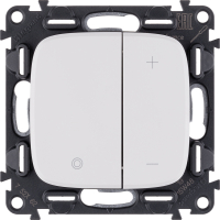 Valena ALLURE Светорегулятор кнопочный универсальный 400Вт без нейтрали С лицевой панелью Белый Legrand/Daccord 752762