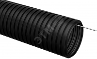Труба гофрированная ПНД d=20мм с зондом черная (10м) IEK CTG20-20-K02-010-1
