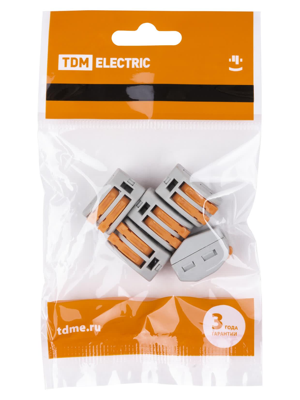 Соединительная клемма СК-412 (2,5мм2) (5 шт/упак) TDM TDM ELECTRIC SQ0527-0011