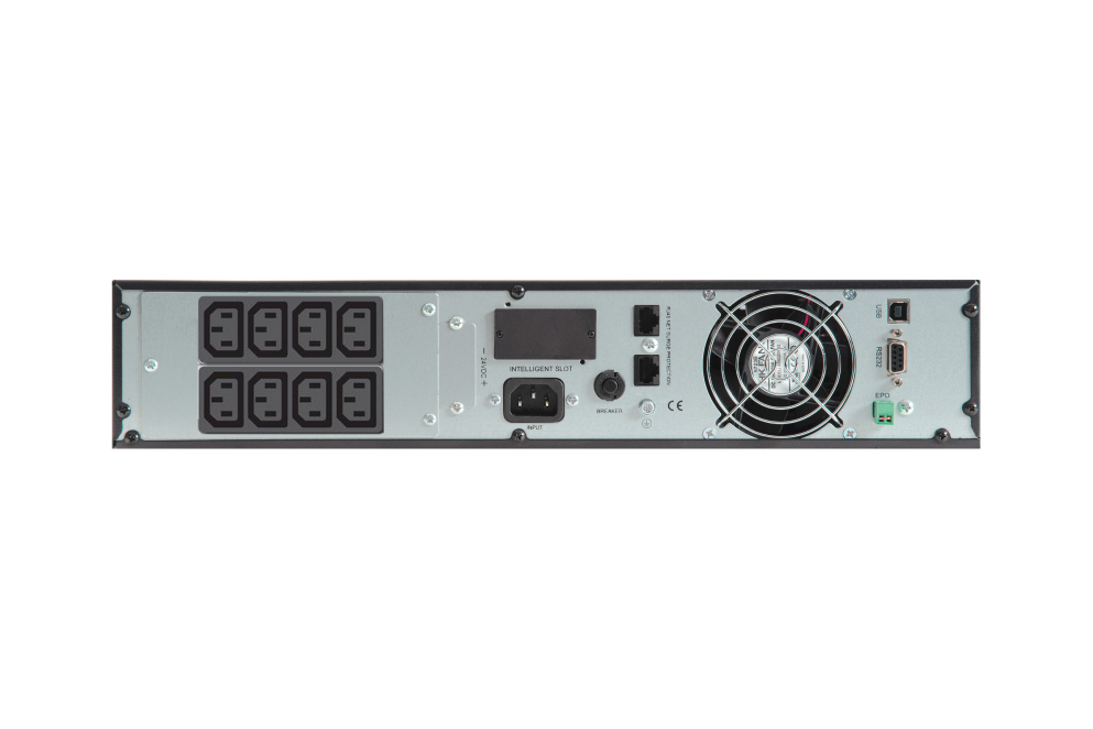 Источник бесперебойного питания 9903 SKAT-UPS 1000-RACK-ON-E Online 1000 ВА/900 Вт, синус, внешн. АКБ х 2 шт, 8xC13 Бастион