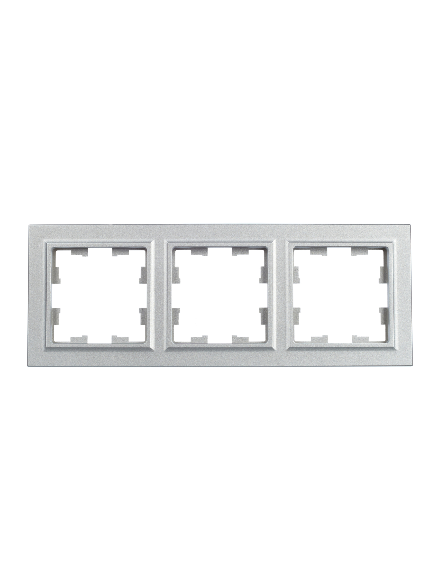 BRITE Рамка 3 поста РУ-3-БрА алюминий IEK BR-M32-K47