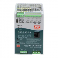 Блок питания AC-DC с функцией UPS c MODBus интерфейсом, 240Вт, вход 90-305В АС,127-431В DC, выход: 24В, выход зарядного устройства: 0-30В,0-10 А, в корпусе Mean Well DRS-240-24 Т03724199