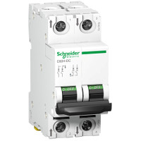 Выключатель автоматический двухполюсный 1А C C60H-DC 500В DC Schneider Electric A9N61521