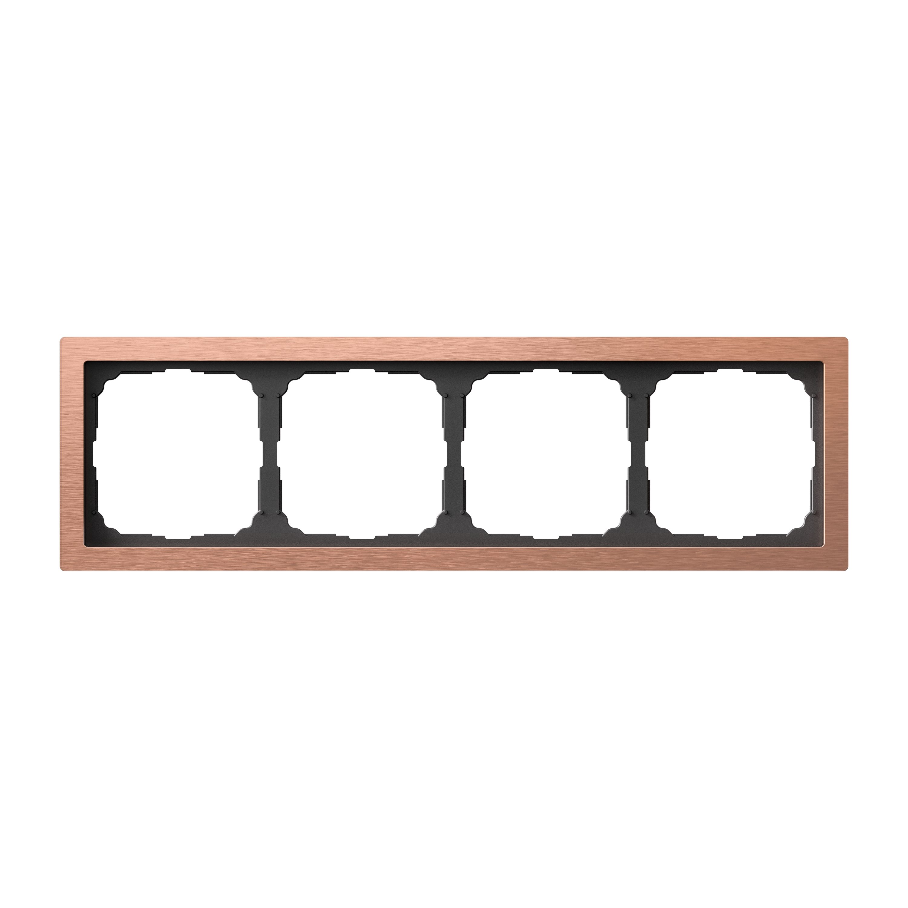 ARTGALLERY PURE 4-постовая РАМКА, МЕТАЛЛ МЕДЬ Systeme Electric GAL312504