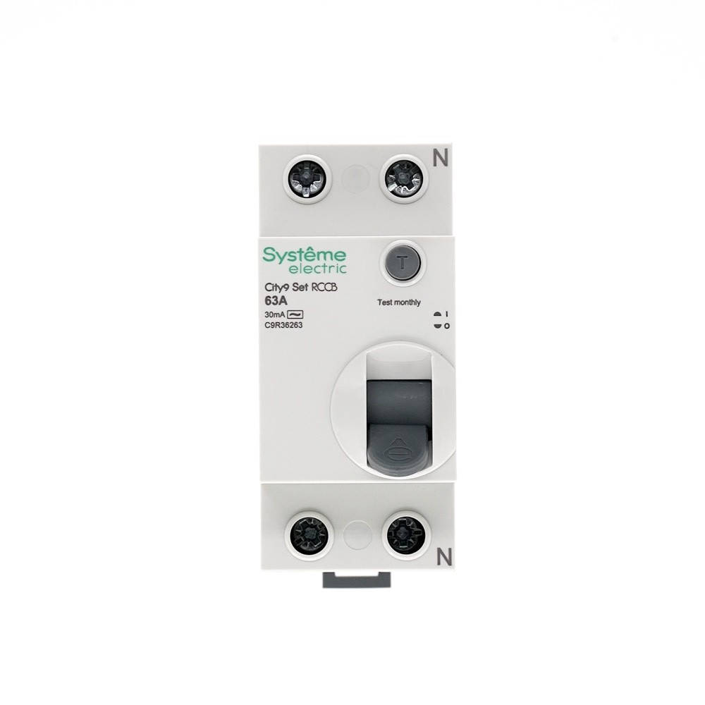 Выключатель дифференциального тока (ВДТ) 63А 2P 30мА Тип-AC 230В City9 Set Systeme Electric C9R36263