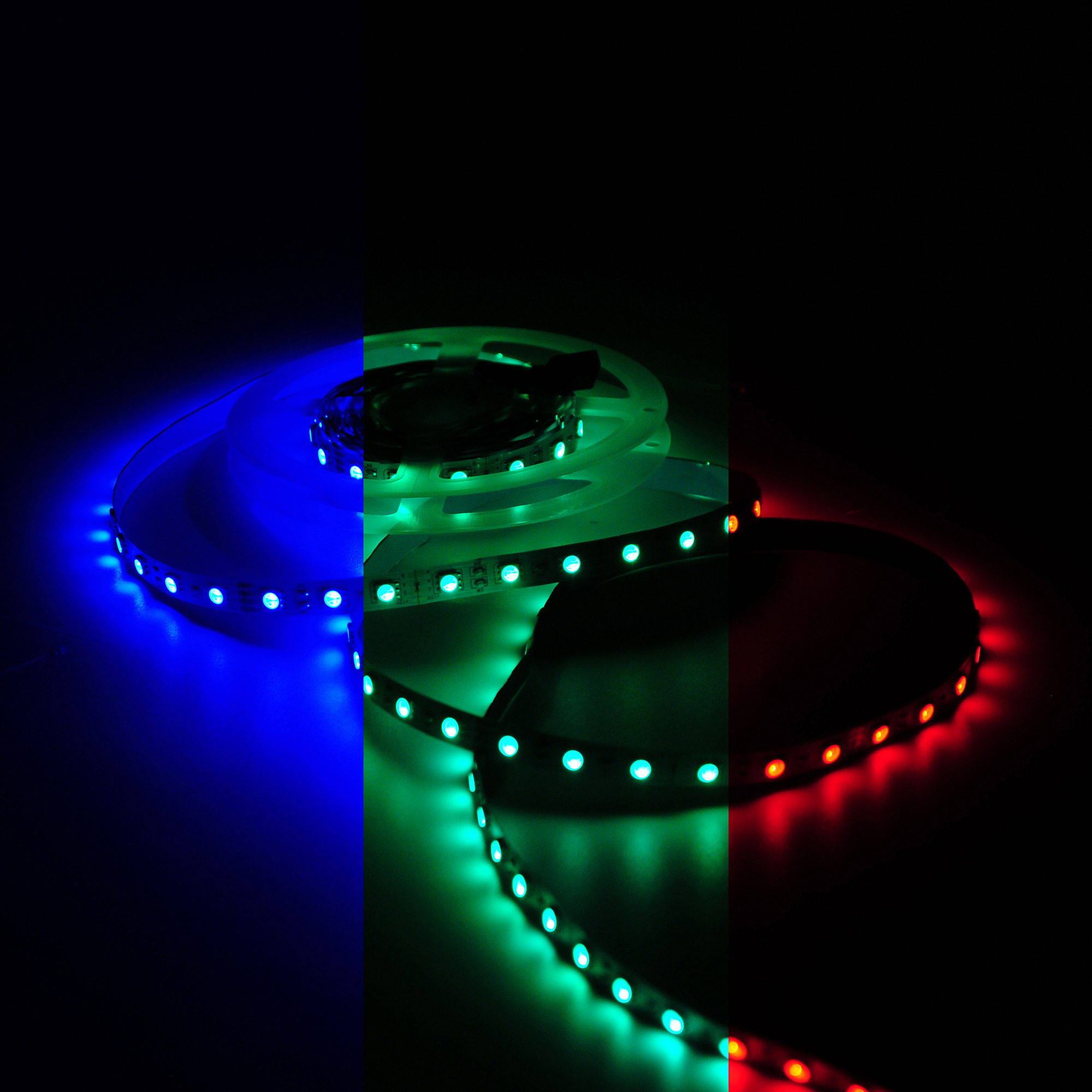 Лента светодиодная 10 Вт/м DC 12В RGB IP20 60LED SMD5050 (блистер 5м) 700 лм/м Basic GAUSS BT055