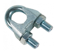 Зажим для троса DIN 741 6мм стальной покрытие цинк Крепдил DIN741-6