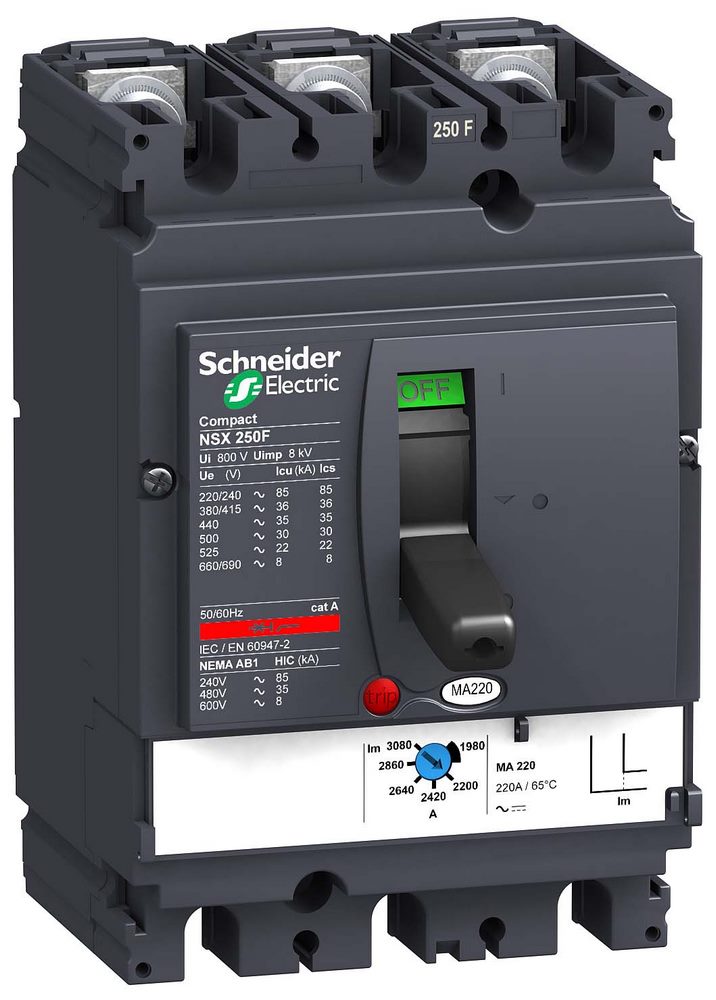 Выключатель автоматический 3П3T MA220 NSX250F Schneider Electric LV431748