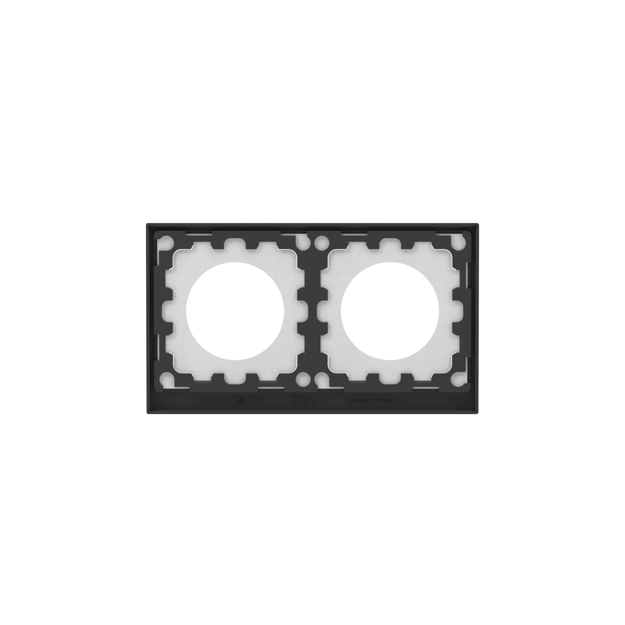 Рамка 2 поста IP44, KANT, черный уголь DKC 7012944