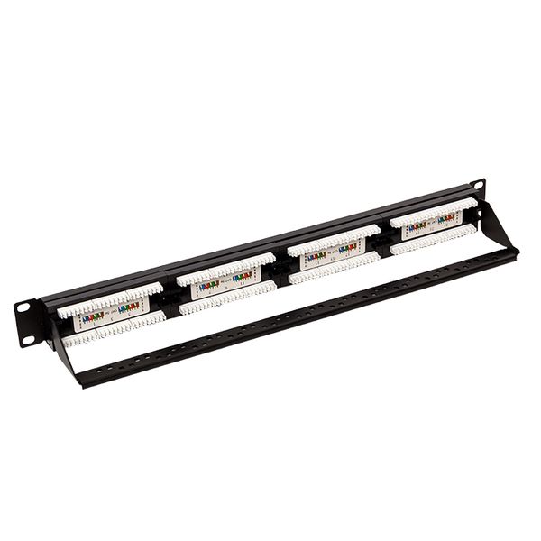 Патч-панель TERACOM PRO 19'' Cat.5E 1U неэкранированная UTP 24 порта RJ-45 Dual IDC с органайзером EKF TRP-PPNL-5EUTP-C1U24