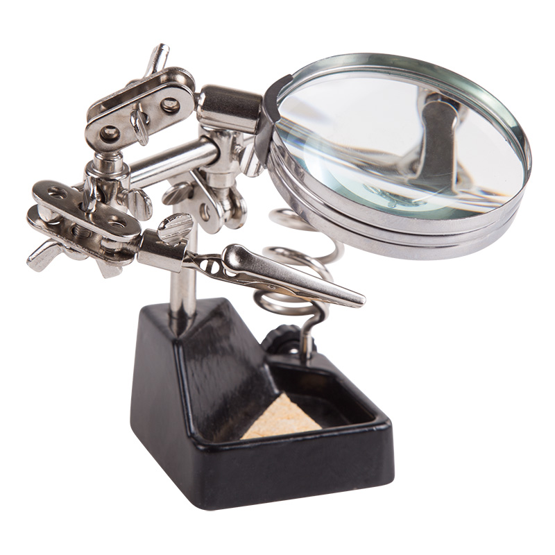 Держатель Третья рука с лупой х2.5 (ZD-10G) REXANT 12-0252