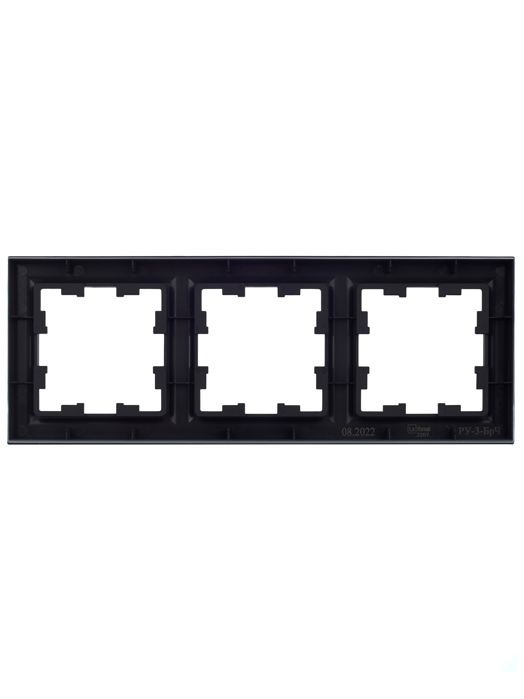 BRITE Рамка 3 поста РУ-3-БрЧ черный IEK BR-M32-K02