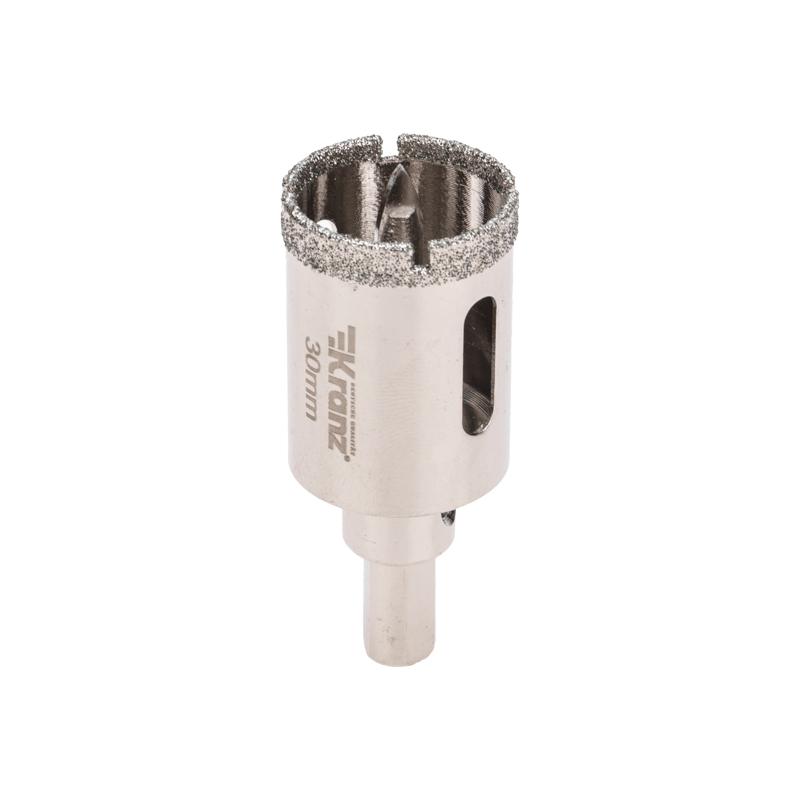 Коронка алмазная 30 мм с центровочным сверлом Kranz KR-92-0010