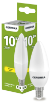 Лампа светодиодная C35 свеча 10Вт 230В 3000К E14 GENERICA IEK LL-C35-10-230-30-E14-G