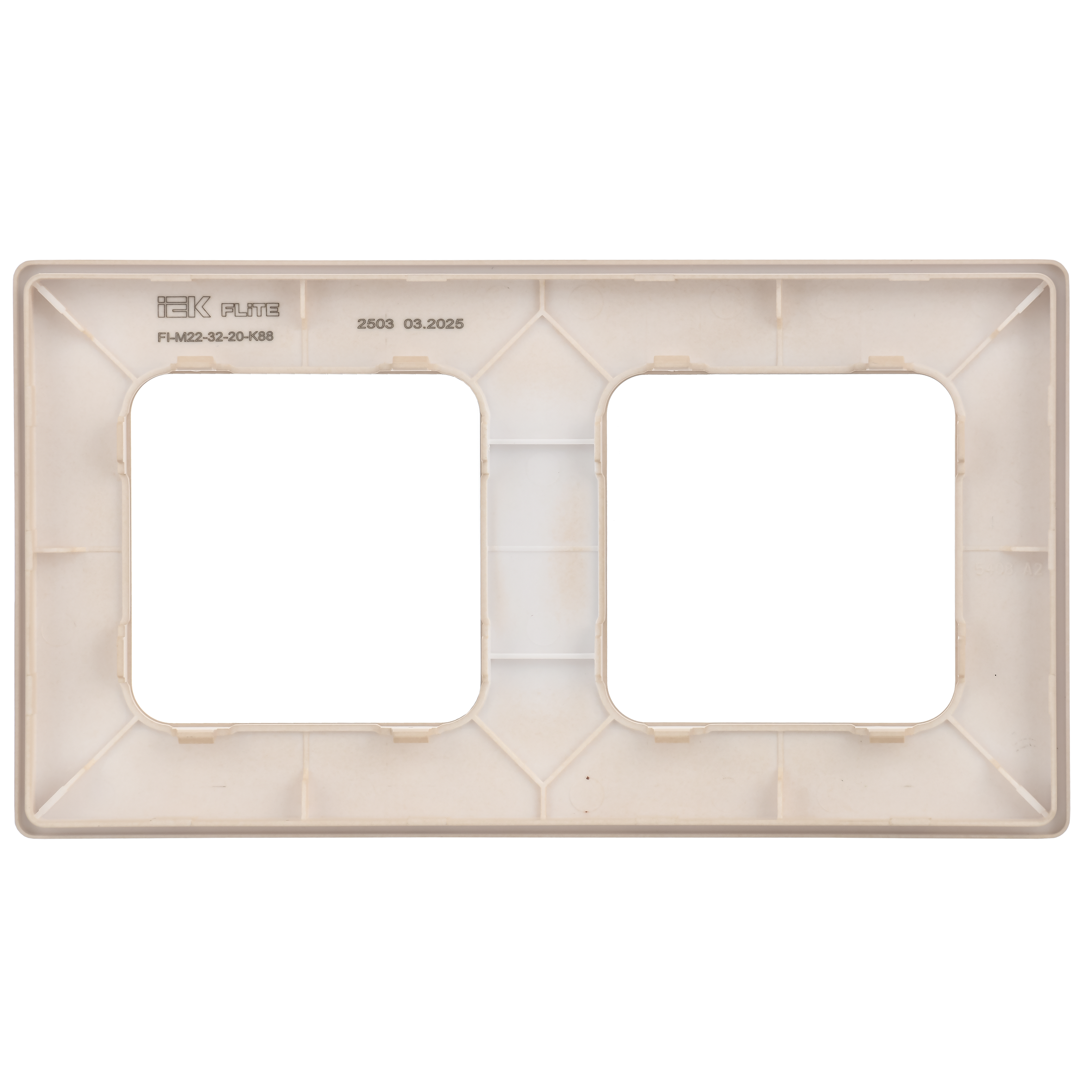 FLITE CLASSIC Рамка 2-местная РУ-2-К-ФлЛ льняной IEK FI-M22-32-20-K88