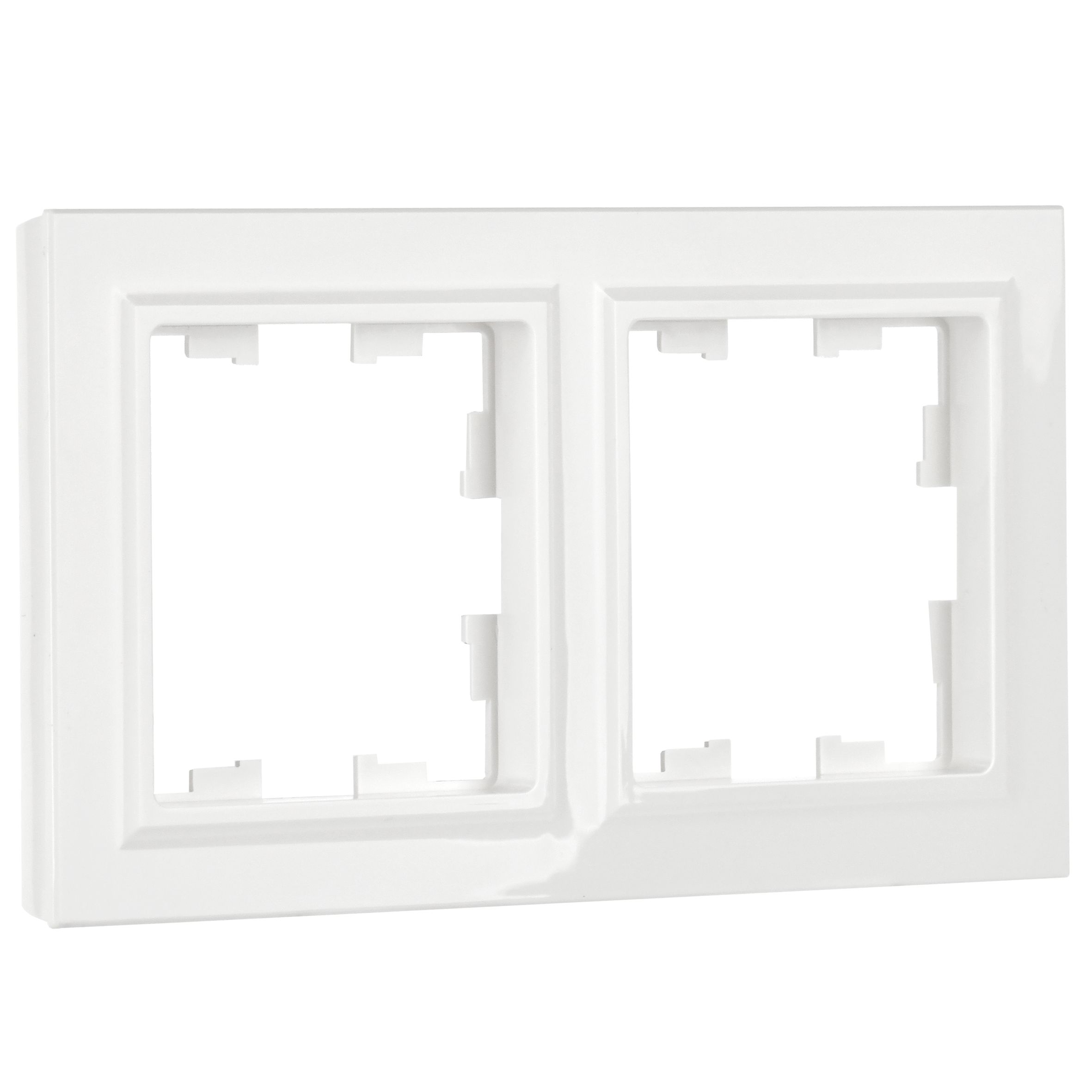 BRITE Рамка 2 поста РУ-2-БрБ белый IEK BR-M22-K01