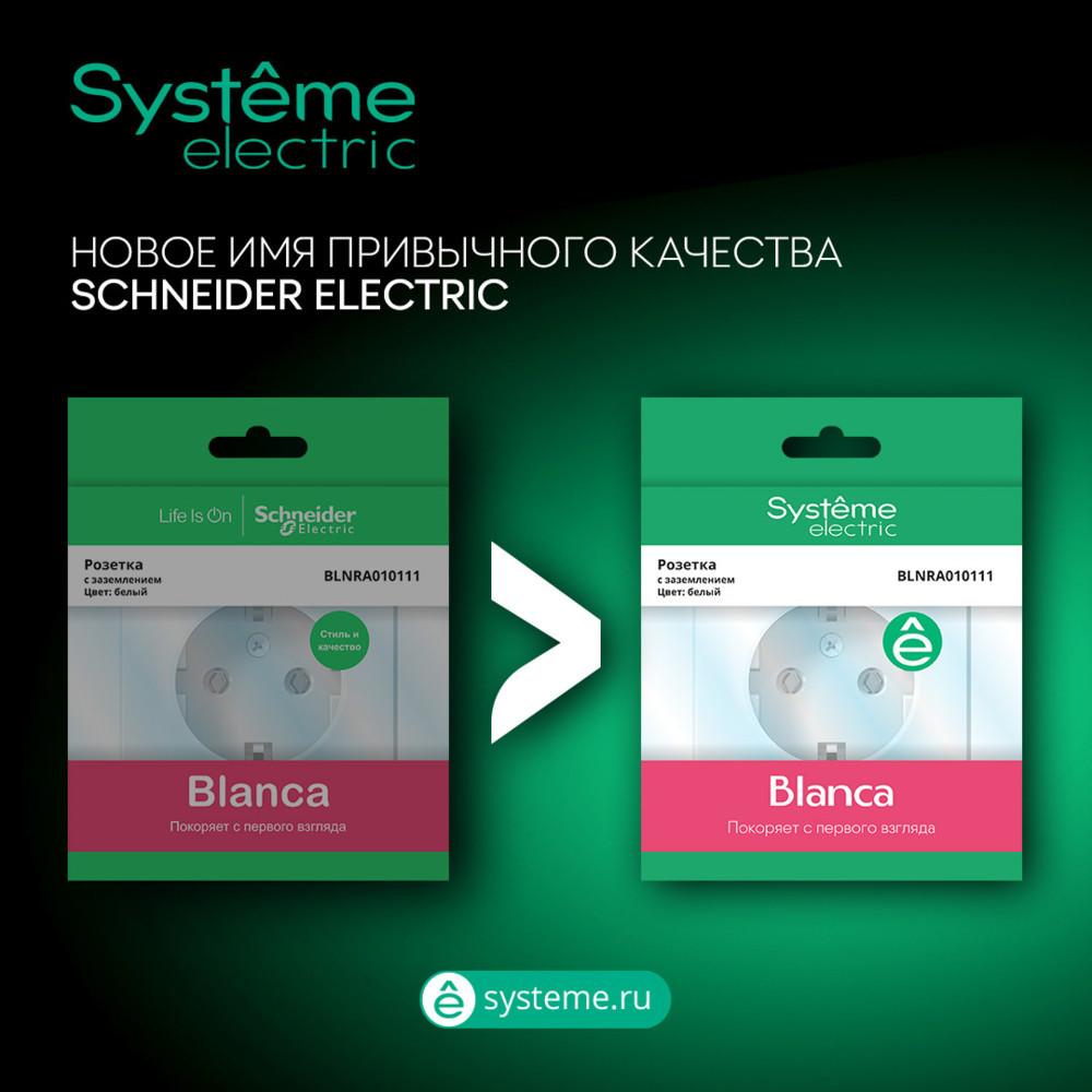 BLANCA  розетка наружная  с заземлением без шторок изол.пл., 16А, 250В, белый Systeme Electric BLNRA010111