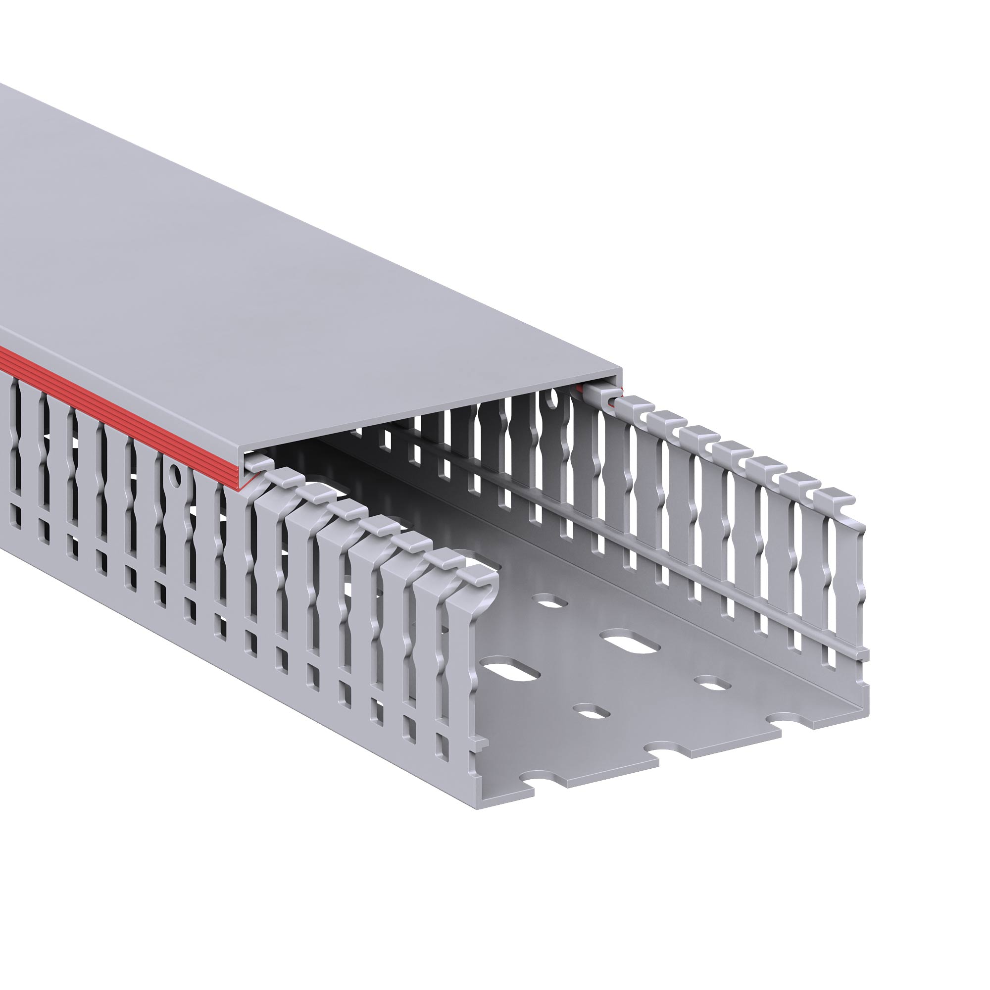 Короб перфорированный RL6 80x40 серый QUADRO DKC 01153RL
