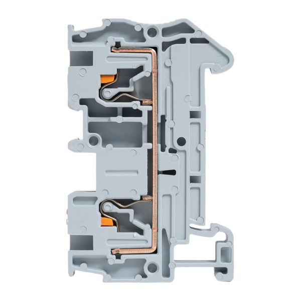 Клеммная колодка пружинная 4 Push-in серая EKF PIT-4