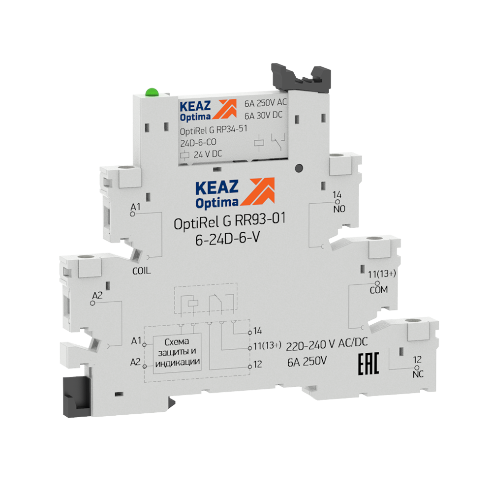 Релейный модуль OptiRel G RM38-51-220-240U-6-V-CO-G КЭАЗ 282947