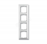 BASIC 55 Рамка 4 поста с декоративной вставкой белая ABB 2514-94-507 2CKA001725A1482