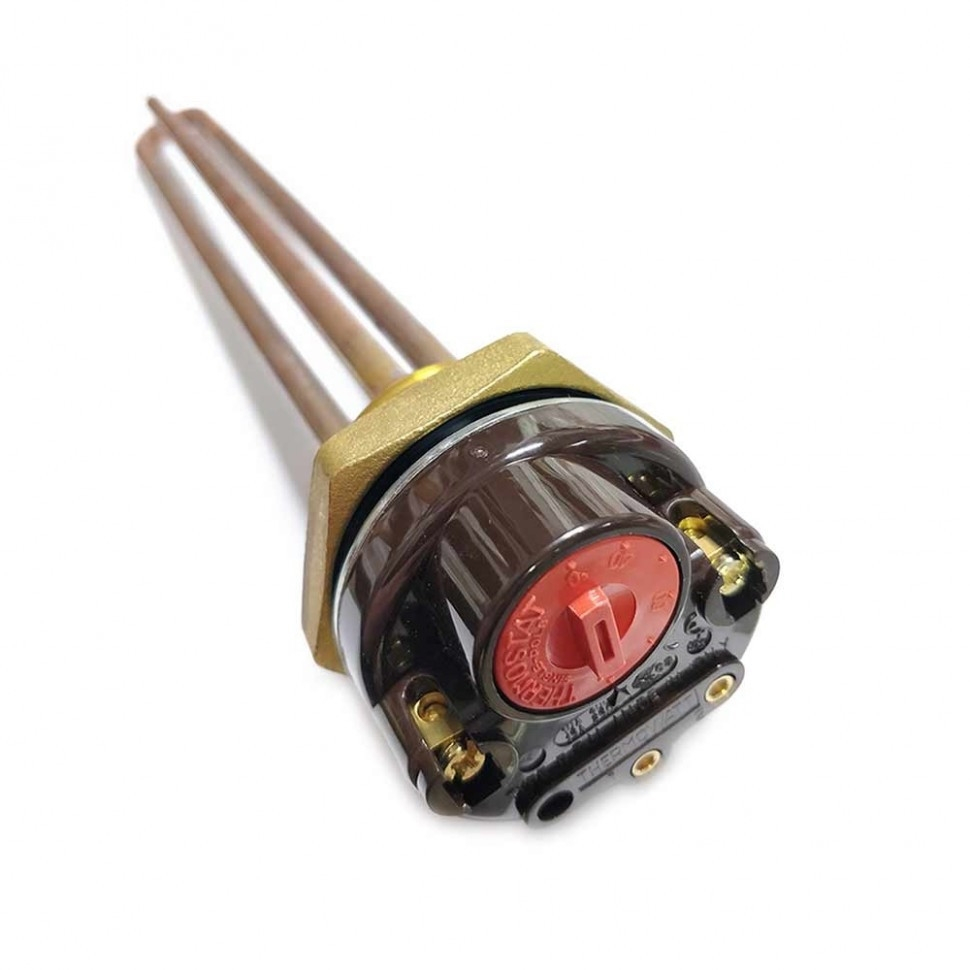 КОМПЛЕКТ: ТЭН RDT 1500W, D42, композитная заливка, 220V + термостат + прокладка ИТАТЭН И50301