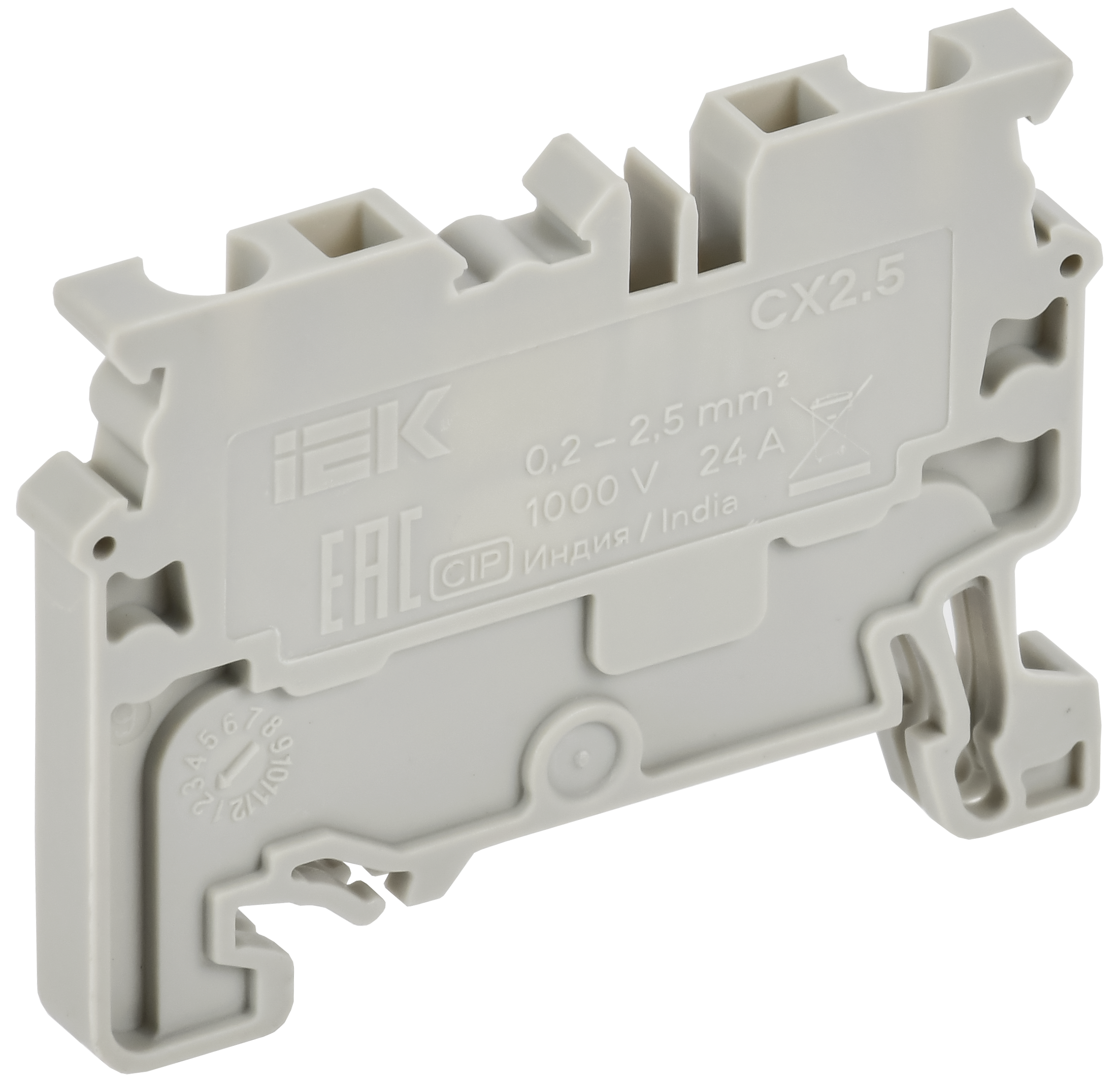 ARMAFIX Клемма пружинная с ножевым размыкателем CXK4 IEK AF-CT45-04-K03-004